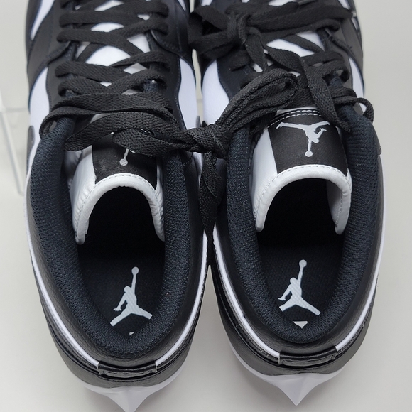 Nike Air Jordan 1 Low TD Panda Black White Football Cleats FJ6245-100 MenS SZ 14 - Picture 11 of 11